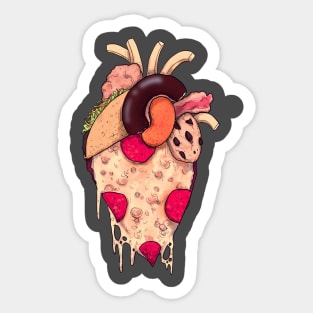 Snack Heart Sticker